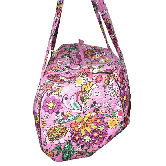 Disney Parks Vera Bradley Large Duffel ~ Just Mousing Around Mickey Minnie Pink - Picture 6 of 13